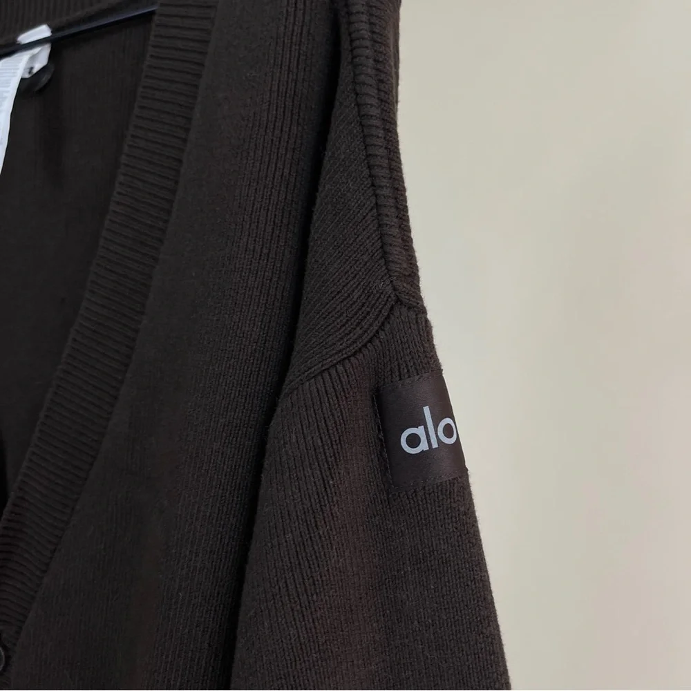 ALO Yoga Brown Cardigan Sweater - Picture 8 of 9